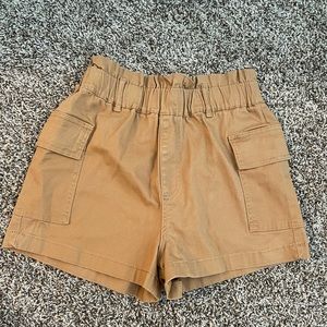 No boundaries khaki paperbag shorts size medium